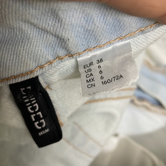 H&M wide leg ripped jeans - Picture 6 of 7